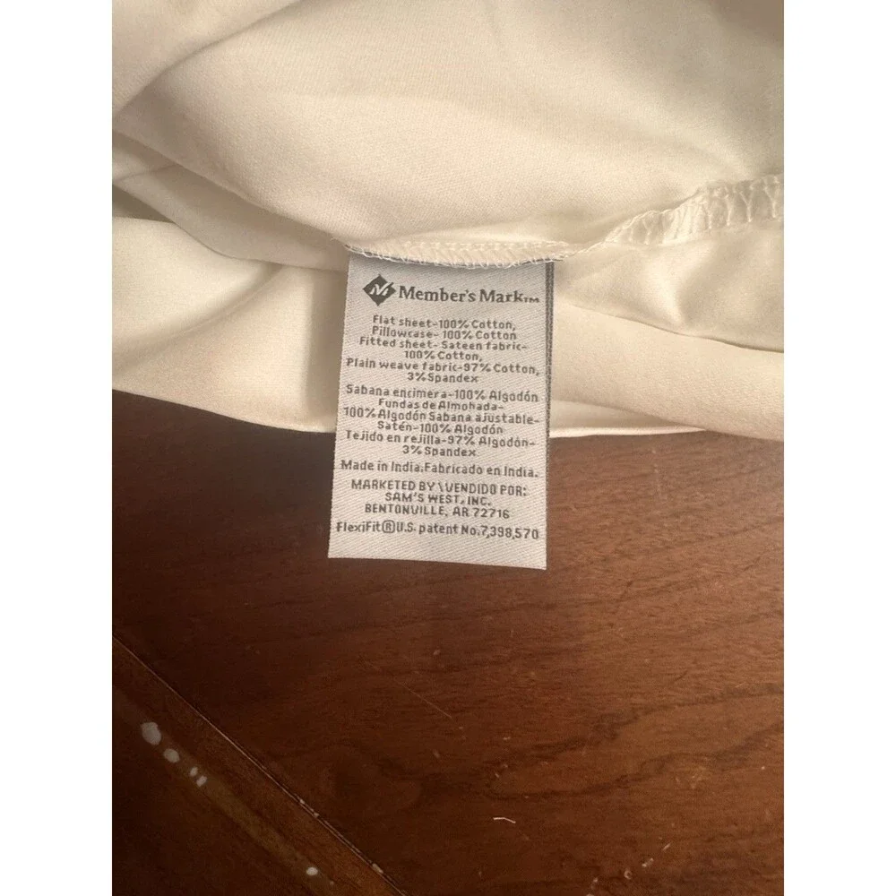 Members Mark 100% Cotton Pillow Cases Standard  Queen Size 28”X 20”